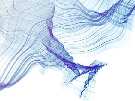 blue abstract waveの写真素材