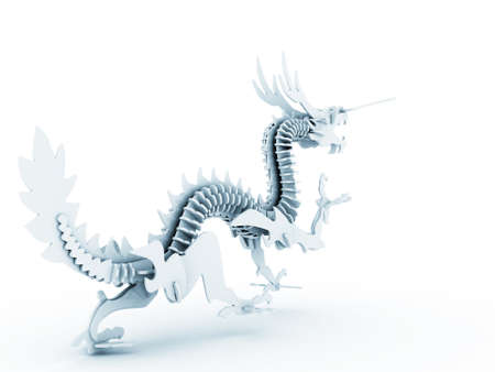 Chinese dragon isolatedの写真素材