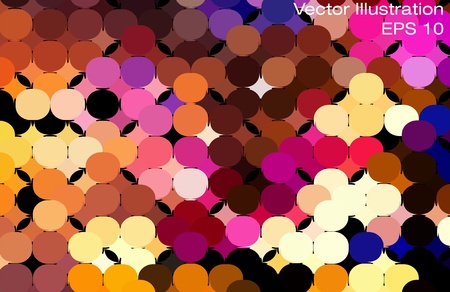 Multicolor abstract lights disco background  Square pixel mosaic  のイラスト素材