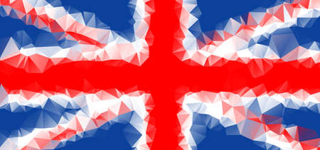 flag of great Britain Square geometric vector eps10のイラスト素材