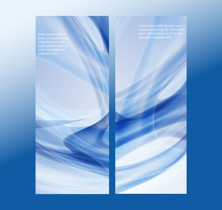 Set of Banners vector illustration abstract lines eps10のイラスト素材