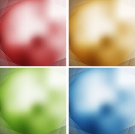 four spheres  abstract geometric background with gradients  lines vector illustration eps 10のイラスト素材