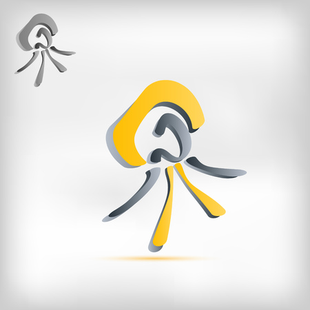 bright sun energetic vector icon logo design with example in shades of grayのイラスト素材