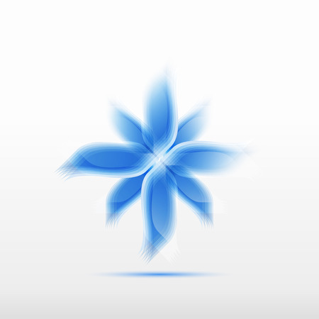 cornflower abstract blue icon symbol vectorのイラスト素材