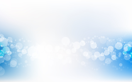 Blue Soft Pastel Bokeh Pale White Abstract Background Vector Illustrationのイラスト素材