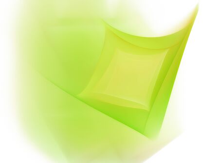 green square eco wave leaf creative  lines abstract background  illustrationの写真素材