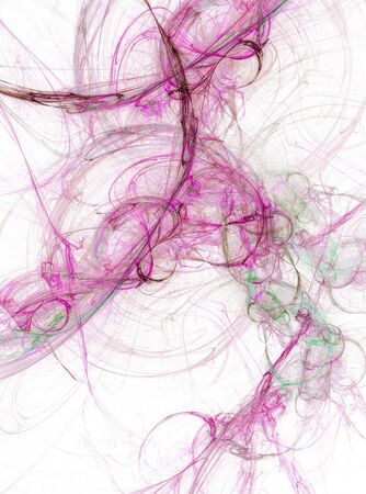 beautiful purple vectical pale sky smoke fractal ink on  white background abstract backgroundの写真素材