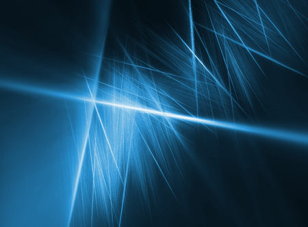 blue glow sticks fiber technology abstract backgroundの写真素材