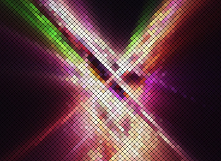multicolor contrast abstract night lights disco square pixel mosaic  backgroundのイラスト素材