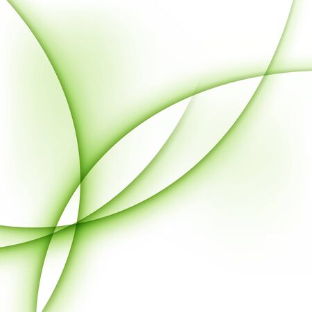 green background wave abstract soft light vector eco leaf squareのイラスト素材