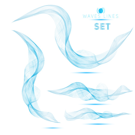 blue massive blend waves abstract background for designのイラスト素材