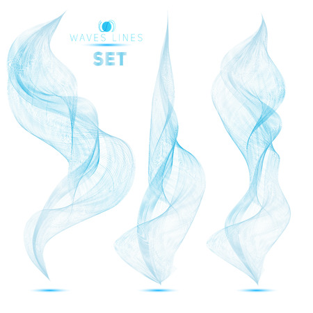 blue massive blend waves abstract background for designのイラスト素材