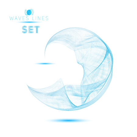 icon beautiful blend massive waves abstract backgroundのイラスト素材