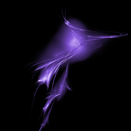 Ultra violet form abstraction on black background high quality picture for design trendの写真素材