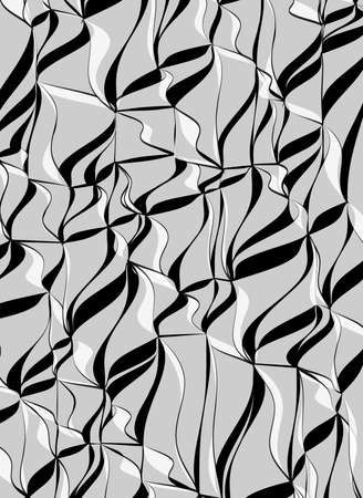 vertical abstract lines wallpaper pattern waves color ink illustration modern styleのイラスト素材