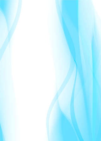 vertical blue gentle background waves flowing smooth soft wallpaper illustrationのイラスト素材