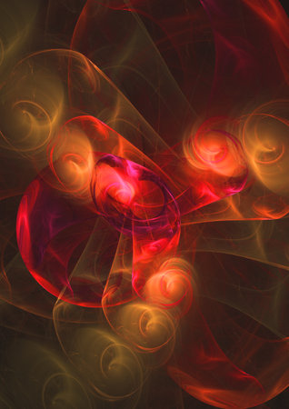 abstract fractal. Fractal art background for creative design. Decoration for wallpaper, desktop, poster, cover booklet. Print for clothes, t-shirt. creative illustration for designの写真素材