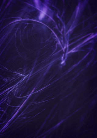 purple violet wave lines three-dimensional picture wallpaper for phone screensaver dark wow Abstract fractal. Fractal art background for creative design. Decoration for wallpaperの写真素材