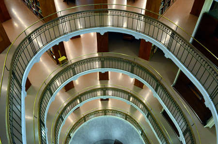 Floors in Helsinki library top down view