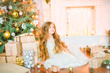 Cute little girl at home
