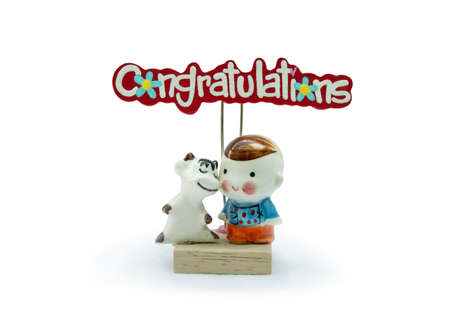 Isolated of congratulations dollの写真素材