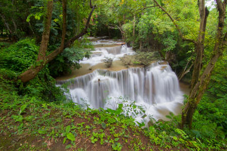 Beautiful waterfall in Thalandの写真素材
