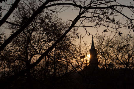 Sunset in Bernの写真素材