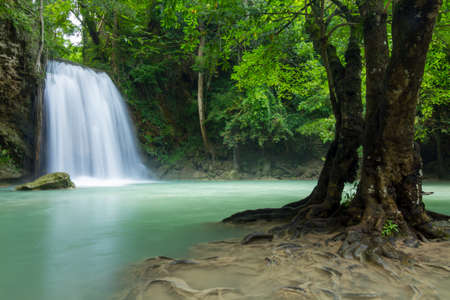 On the top of one of the most beautiful in Thailand の写真素材