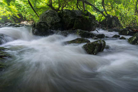 Some part of the waterfall in Thailand.の写真素材