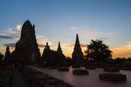 One of the most beautiful temple in Ayutthaya, Thailand.の写真素材