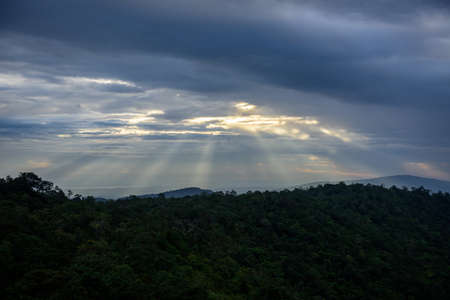 the light from the sky in the morning.の写真素材