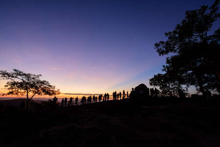 The picture of landscape before sunrise in Thailand.の写真素材
