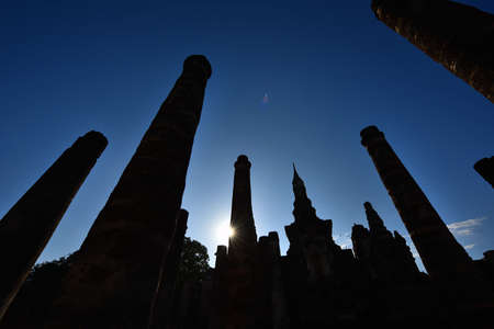 One of the world heritage in Thailand "Sukhothai". Other name " Dawn of Happiness".の写真素材