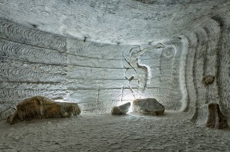 Salt symphony SPA in salt mine  Soledar, Ukraineのeditorial素材
