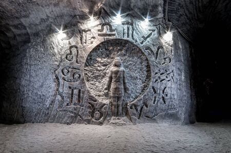 Salt symphony SPA in salt mine  Soledar, Ukraineのeditorial素材