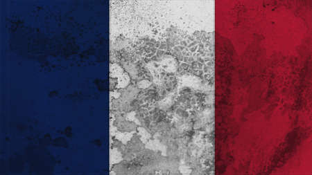 France flag old texture with seamの写真素材