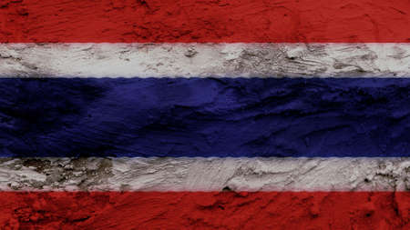 Thailand Flag painting textureの写真素材