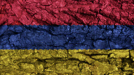Armenia Flag rough textureの写真素材
