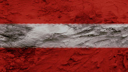 Austria Flag painting textureの写真素材