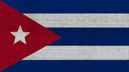 Cuba Flag Japanese mats textureの写真素材