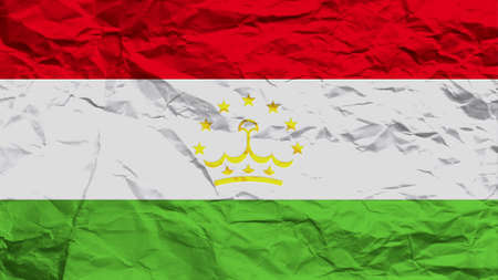 Tajikistan flag paper texture with seamの写真素材