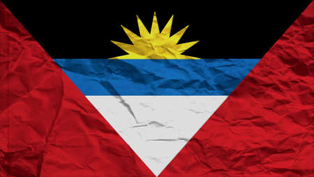 antigua and barbuda flag paper texture with seamの写真素材