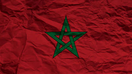 morocco flag paper texture with seamの写真素材