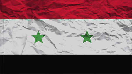 syria flag paper texture with seamの写真素材