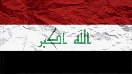 iraq flag paper texture with seamの写真素材
