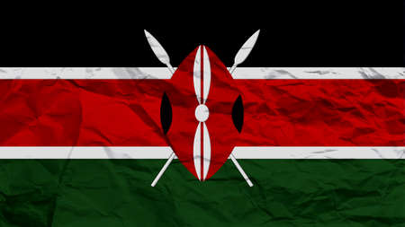 Kenya flag paper texture with seamの写真素材