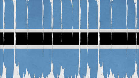 botswana Flag vertical paint texture big size.の写真素材
