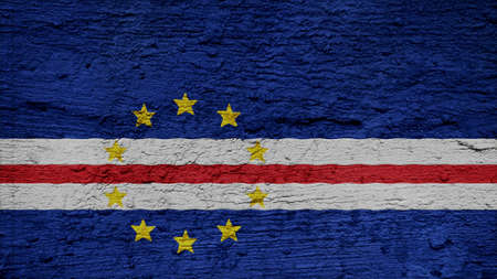 cape verde Flag painting texture
