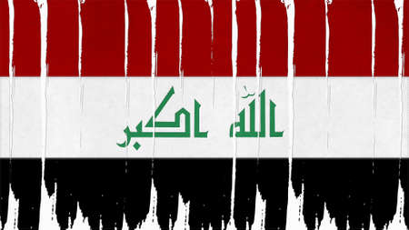 iraq Flag tinted vertical textureの写真素材