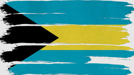 bahamas Flag tinted horizontal textureの写真素材